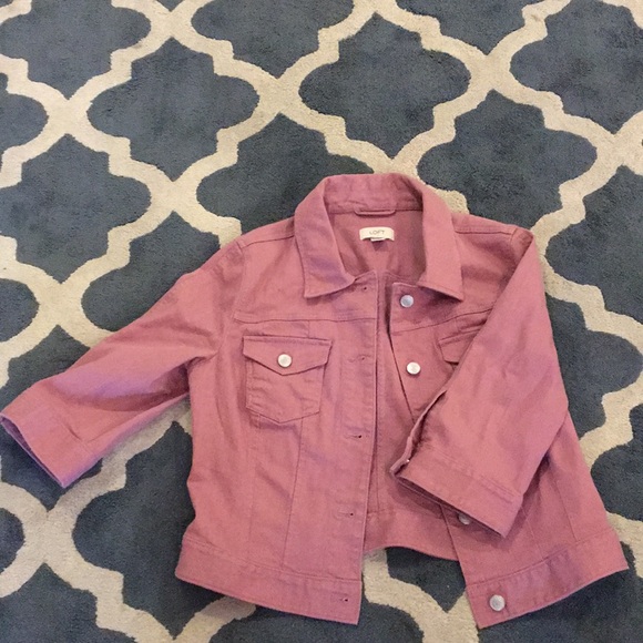 dusty rose denim jacket